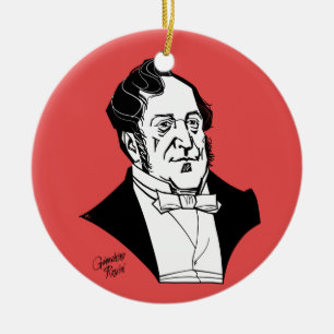 Ornamento De Cerâmica Gioachino Rossini