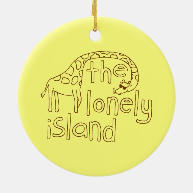 Ornamento De Cerâmica Girafa (Traseira)