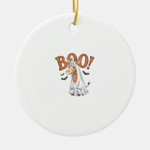 Ornamento De Cerâmica Girafa Bonita Boo Halloween Zoo Lover _10