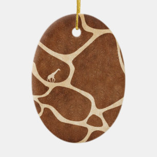 Ornamento De Cerâmica Girafas! design animal exótico do impressão!