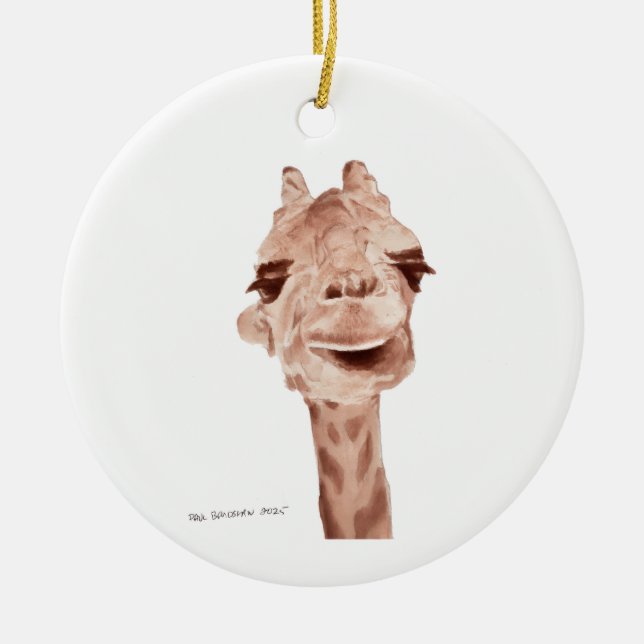 Ornamento De Cerâmica giraffe ornament (Frente)