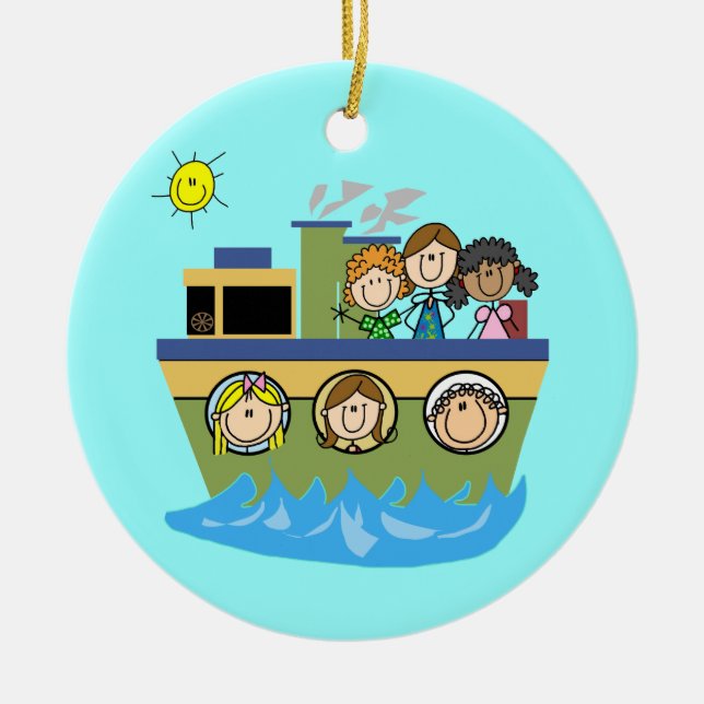 Ornamento De Cerâmica Girls Cruise (Frente)