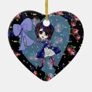 Ornamento De Cerâmica Girly Christmas
