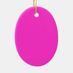 Ornamento De Cerâmica Girly Hot Pink
