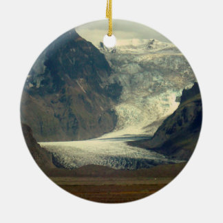 Ornamento De Cerâmica Glacier on Iceland Ornament