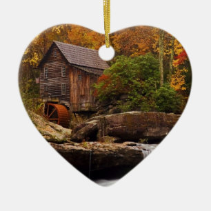 Ornamento De Cerâmica Glade Creek Grist Mill