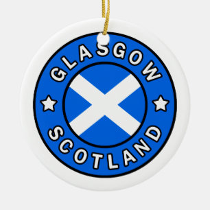 Ornamento De Cerâmica Glasgow Escócia