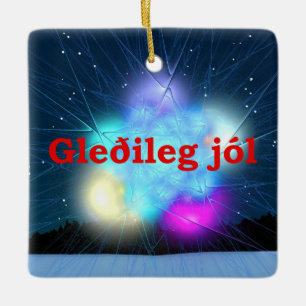 Ornamento De Cerâmica Gleðileg Jól - Jack Frost