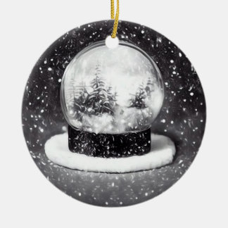 Ornamento De Cerâmica Globo de Neve de inverno