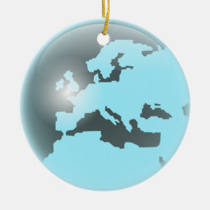 Ornamento De Cerâmica Globo do vidro de Europa