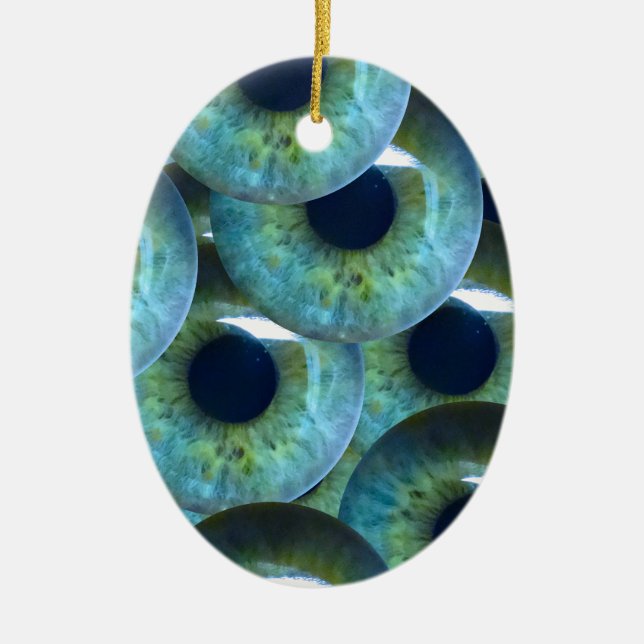 Ornamento De Cerâmica globo ocular assustador (Frente)