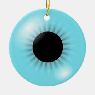 Ornamento De Cerâmica Globo ocular azul grande ormanent