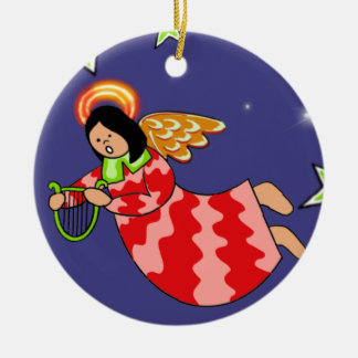 Ornamento De Cerâmica Gloria! Angel Ornament II