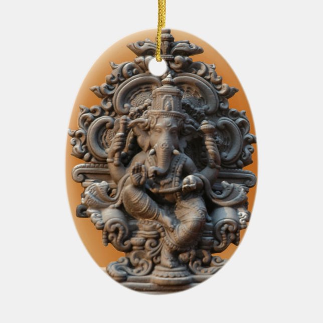 ORNAMENTO DE CERÂMICA GLÓRIA DE GANESH (Frente)
