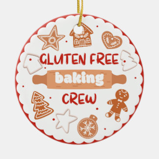 Ornamento De Cerâmica Gluten Free Baking Crew