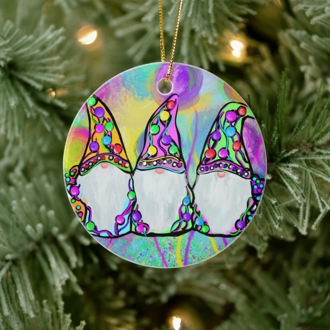 ORNAMENTO DE CERÂMICA GNOME         (Árvore)