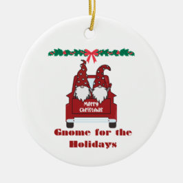 Ornamento De Cerâmica Gnome for the Holidays on a 
