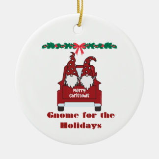 Ornamento De Cerâmica Gnome for the Holidays on a 