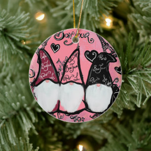 ORNAMENTO DE CERÂMICA  GNOMOS         