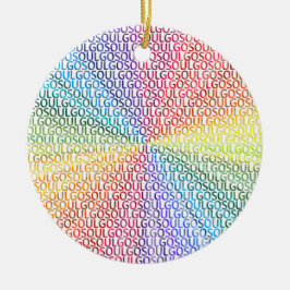 Ornamento De Cerâmica Go Soul!