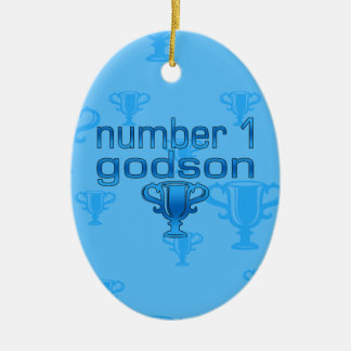 Ornamento De Cerâmica Godson do número 1