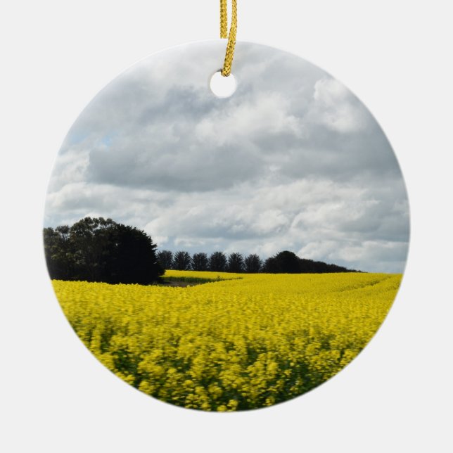 Ornamento De Cerâmica Golden Waves of Streatham (Frente)