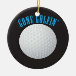 Ornamento De Cerâmica Golf Ball ⛳ 🎁 Golfe Golfe