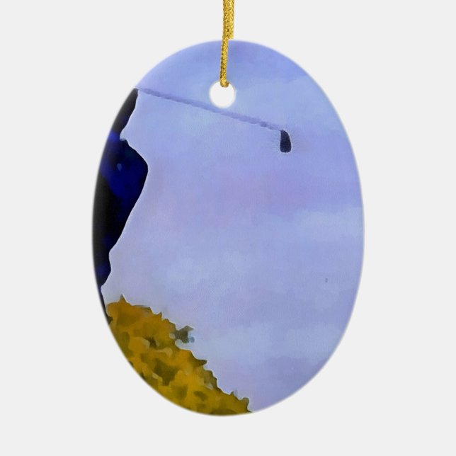 Ornamento De Cerâmica Golfe (Frente)