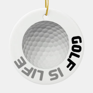 Ornamento De Cerâmica Golfe é a vida
