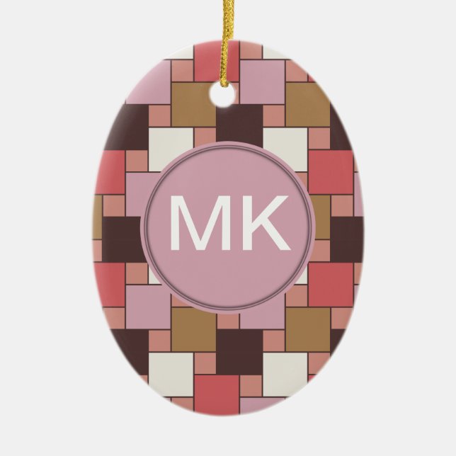 Ornamento De Cerâmica Goma-Bolha Sorbet (Frente)