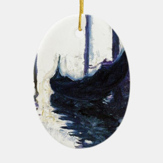 Ornamento De Cerâmica Gôndola de Monet em Veneza