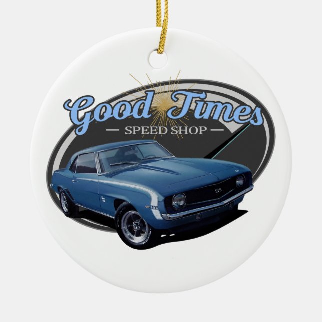 Ornamento De Cerâmica Good Times Camaro (Frente)
