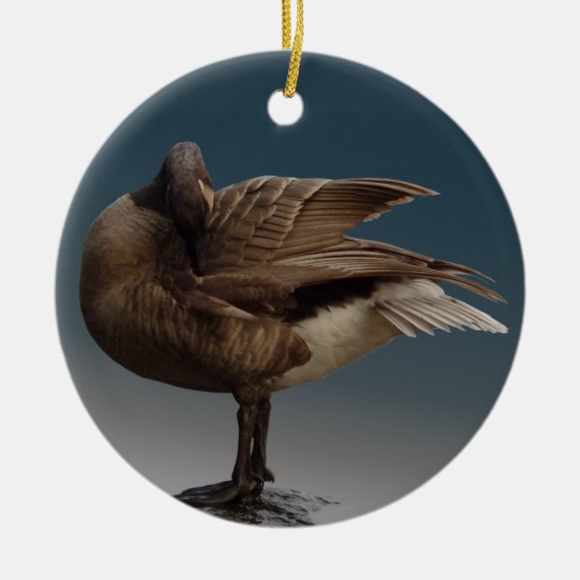 Ornamento De Cerâmica Goose Ornament Personalized Canada Goose Souvenir (Frente)