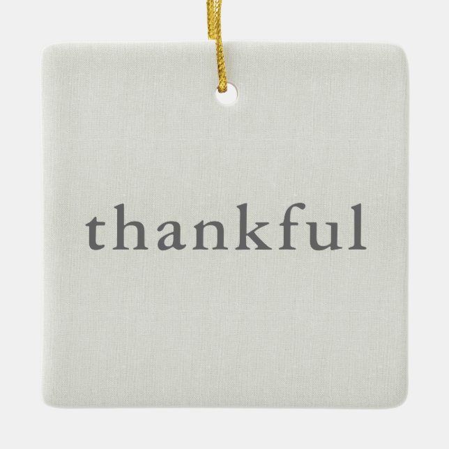 Ornamento De Cerâmica Graças à nossa primeira casa (Frente)