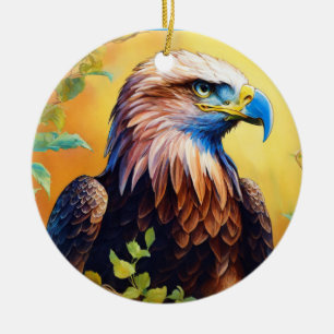 Ornamento De Cerâmica "Grace em Voo: Arte Majestosa da Águia"