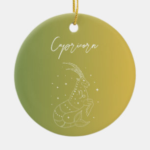 Ornamento De Cerâmica Gradiente de sigla de estrela do horóscopo-zodiaco