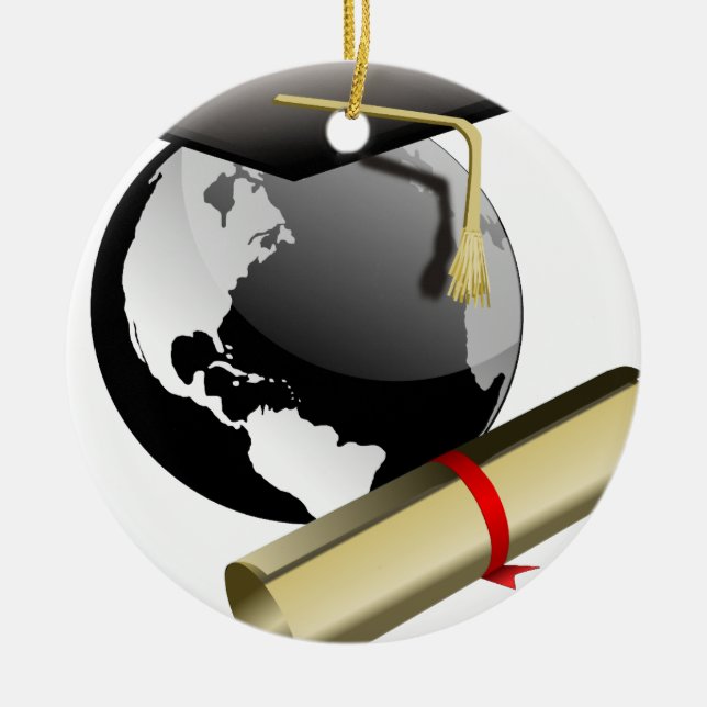 Ornamento De Cerâmica Graduação (Frente)