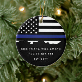 Ornamento De Cerâmica Graduação da Academia de Polícia de Polícia Person