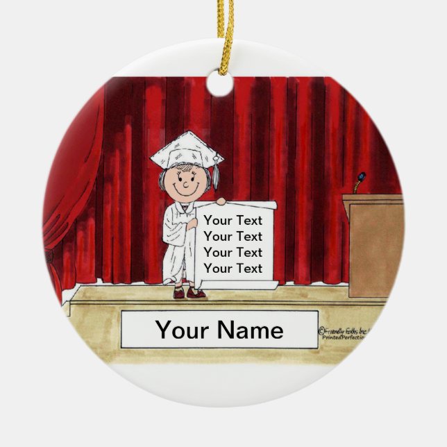 Ornamento De Cerâmica Graduação - Feminino (Frente)