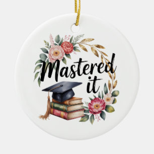 Ornamento De Cerâmica Graduação Personalizada Masterizada