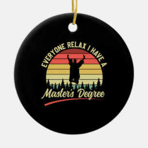 Ornamento De Cerâmica Graduação   Tenho Mestrado