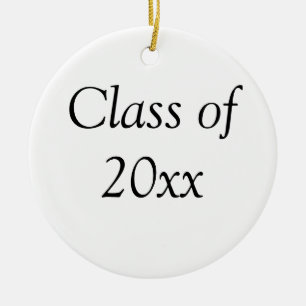 Ornamento De Cerâmica Graduation congrats class of 20xx add name text