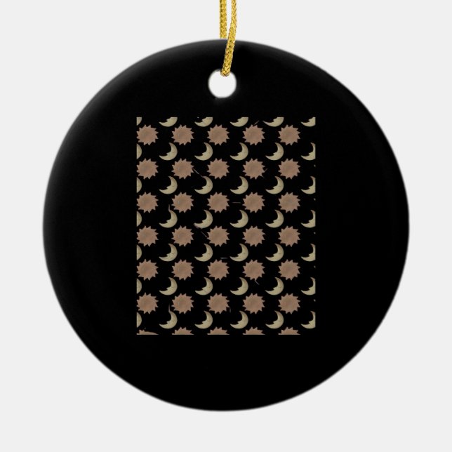 Ornamento De Cerâmica Gráfico das Nuvens de Whimsigoth (Frente)