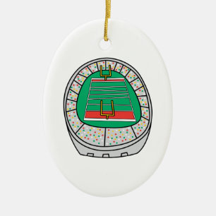 Ornamento De Cerâmica gráfico estádio de futebol