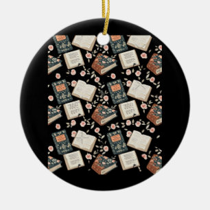 Ornamento De Cerâmica Gráfico estético Whimsigoth Booktok