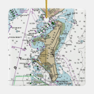 Ornamento De Cerâmica Gráfico FL da Biscayne