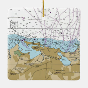 Ornamento De Cerâmica Gráfico San Juan Porto Rico