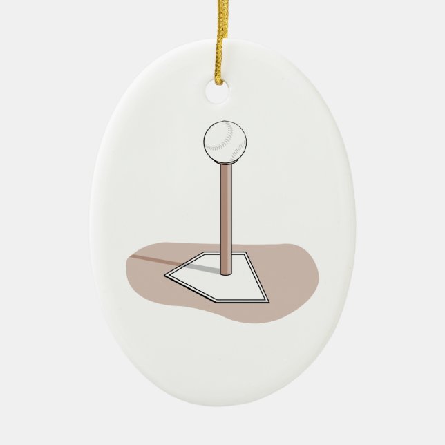 Ornamento De Cerâmica gráfico vetor t-ball (Frente)