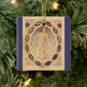 Ornamento De Cerâmica Gráfico Zodíaco Celestial Antiquado, Astrologia Vi