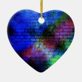 Ornamento De Cerâmica Grafite de parede